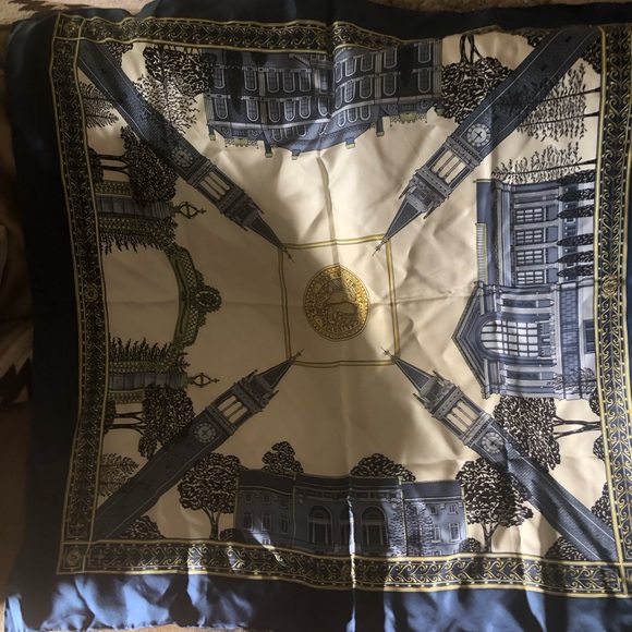 Misplaced-Cecy Jones Silk London Scarf-818 $40 or $35 w/offer - Picture 3 of 7